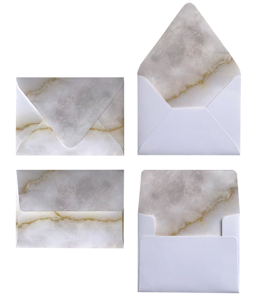 IVORY MARBLE ENVELOPES & LINERS