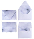 BLACK AND GREY MARBLE ENVELOPES & LINERS