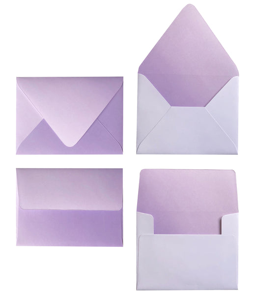 OMBRE LILAC ENVELOPES & LINERS