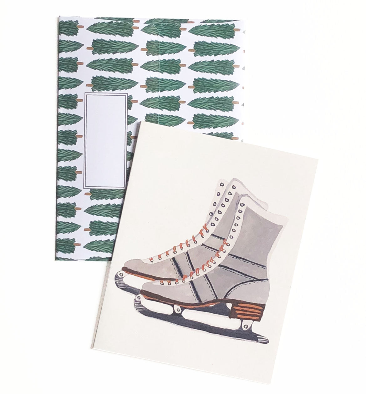 Vintage Ice Skates | Merry & Bright Holiday Sale Greeting Cards