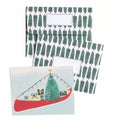Holiday Canoe | Merry & Bright Holiday Sale Greeting Cards