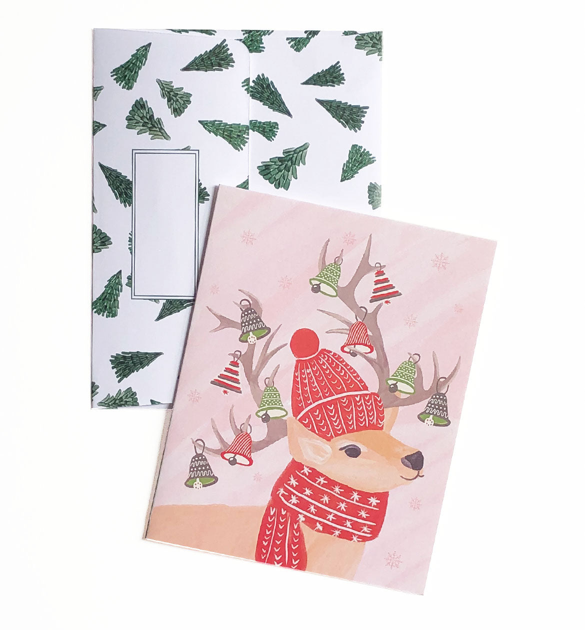 Deer Antler Ornaments | Merry & Bright Holiday Sale Greeting Cards