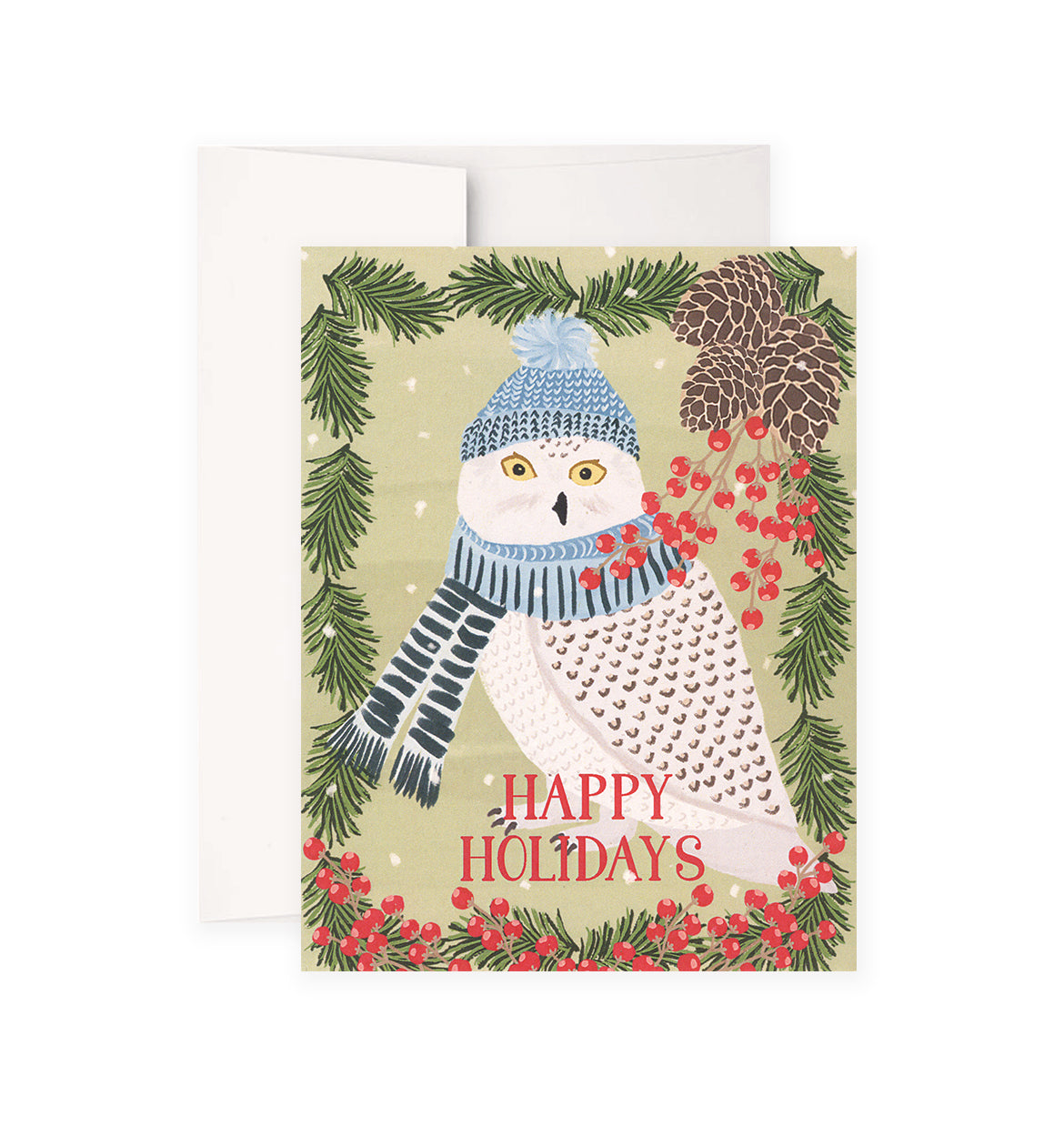 Snowy Owl Happy Holidays | Merry & Bright Holiday Boxed Cards Sale