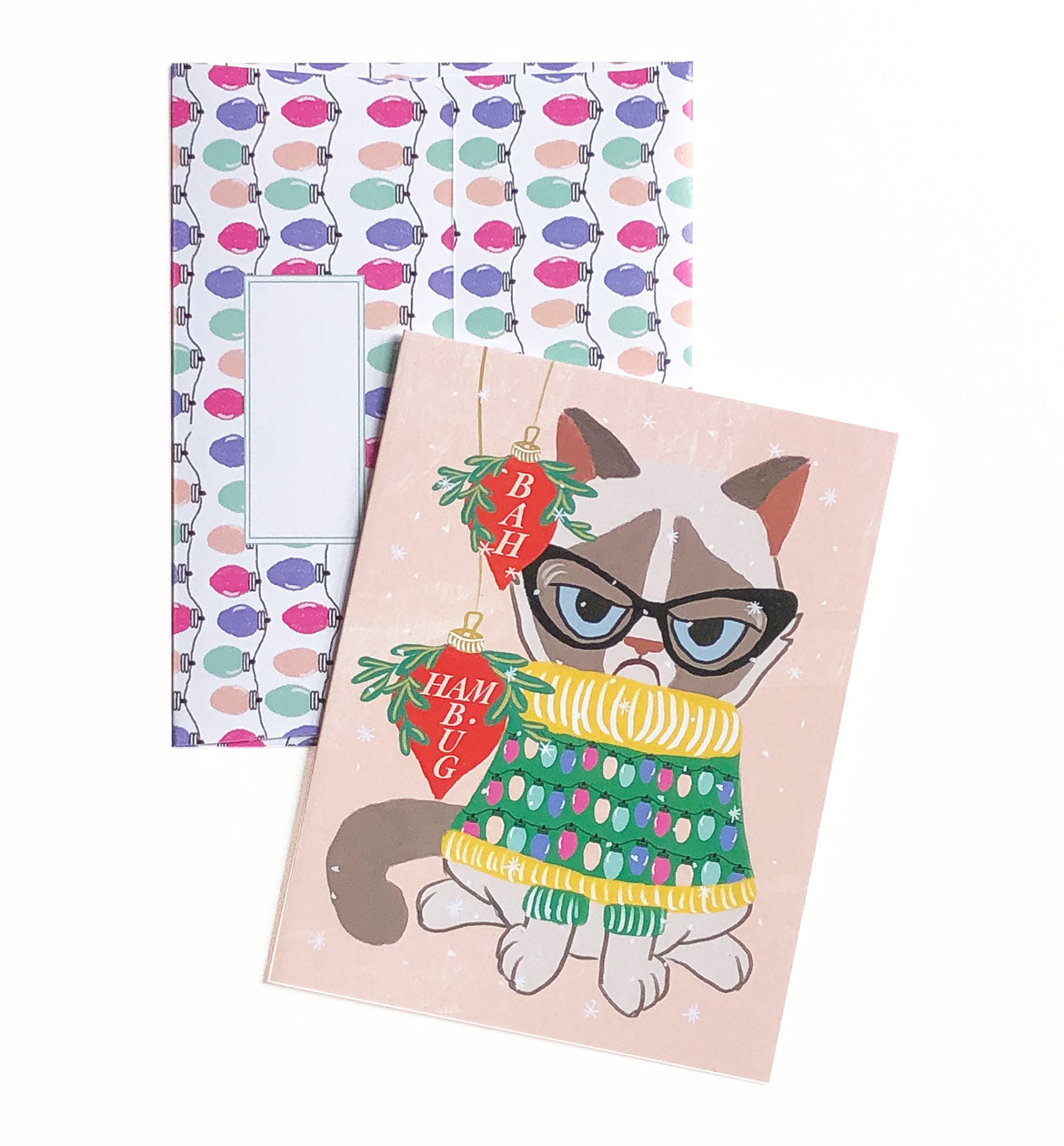 Grumpy Cat Bah Humbug | Merry & Bright Holiday Sale Greeting Cards