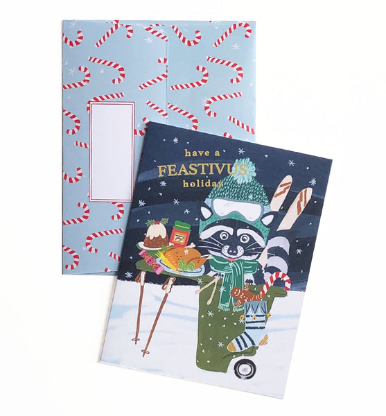 Have a Feastivus Holiday | Merry & Bright Holiday Sale Greeting Cards