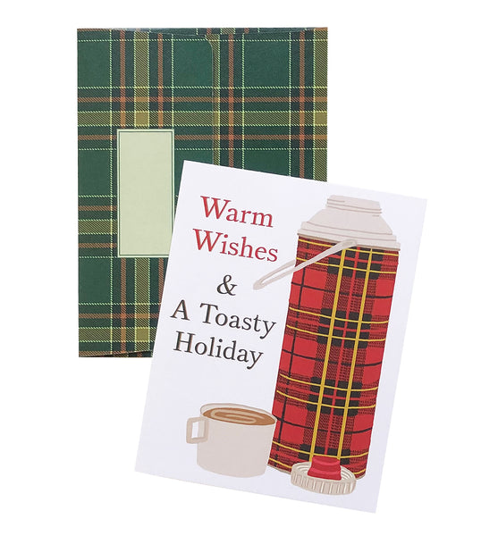 Warm Wishes & A Toasty Holiday | Merry & Bright Holiday Greeting Cards Sale | Wholesale