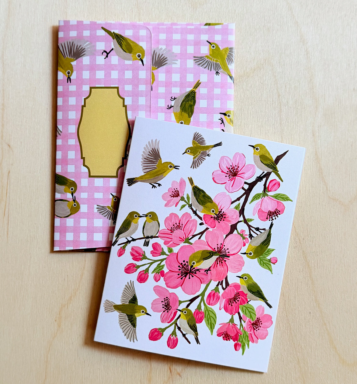 Sakura & White Eye Bird