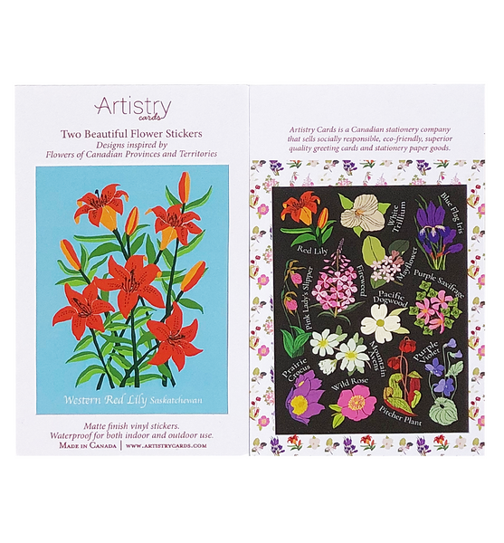 Western Red Lily Stickers