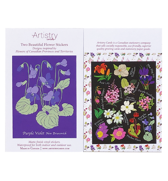 Purple Violet Stickers - Wholesale