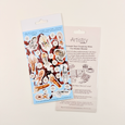 Vintage Mollusca Vinyl KissCut Sticker Sheet – Squid, Octopus & Starfish Design