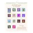 2027 Oh Floral Canada Botanical Wall Calendar – Canadian Floral Stamp Collection