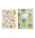 Pineapple & Gold Tropical Leaves