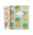 Pineapple & Gold Tropical Leaves
