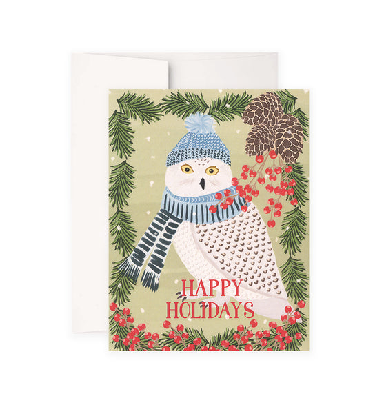 Snowy Owl Happy Holidays | A Jolly Good Sale - Wholesale