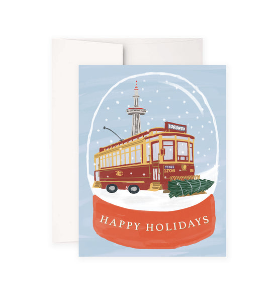 Happy Holidays Vintage Streetcar | A Jolly Good Sale