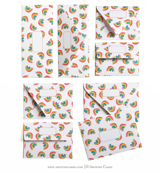 RAINBOW PATTERN ENVELOPES & LINERS